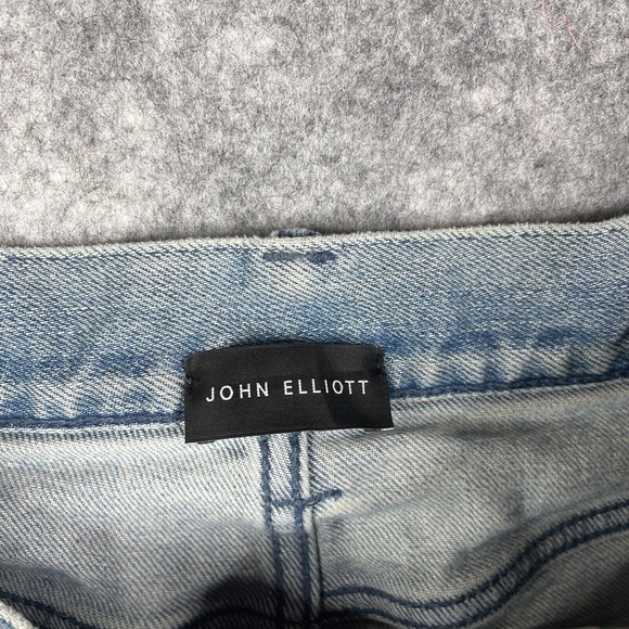 JOHN ELLIOT Light Wash Japanese Denim Men's Jeans Skinny Distressed 30 - Picture 7 of 10